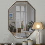 Hanah Home Espejo decorativo de aglomerado Nogal